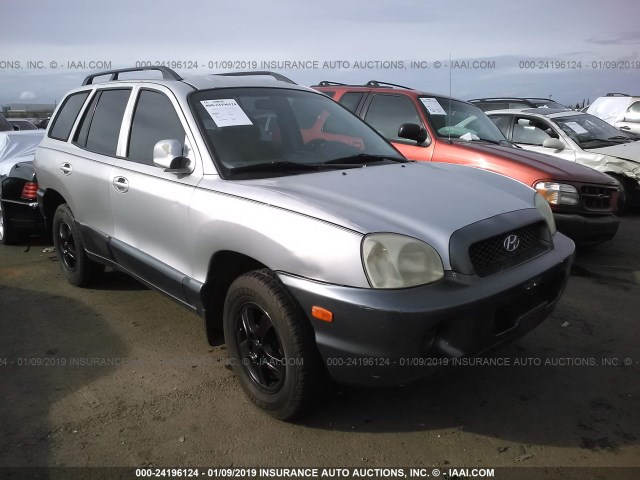 KM8SB12BX2U178335 - 2002 HYUNDAI SANTA FE GL SILVER photo 1