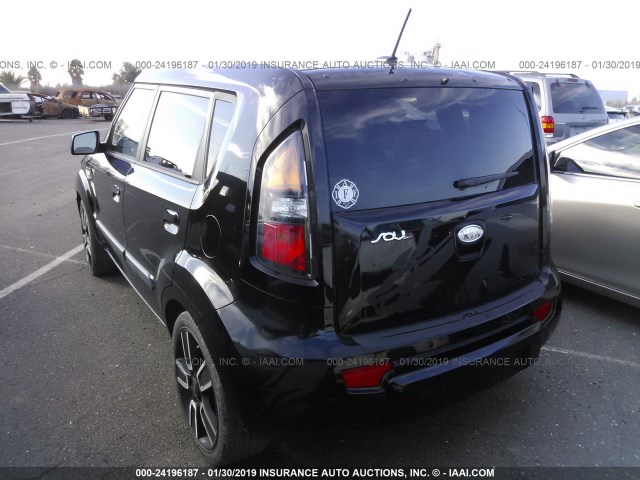 KNDJT2A2XA7128956 - 2010 KIA SOUL +/!/SPORT BLACK photo 3