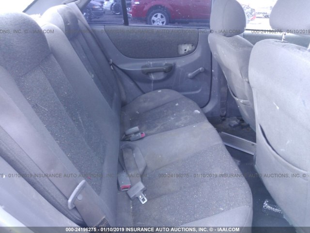 KMHCG45C31U175691 - 2001 HYUNDAI ACCENT GL SILVER photo 8