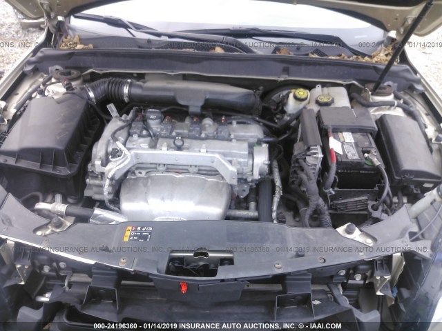 1G11B5SA8DF202338 - 2013 CHEVROLET MALIBU LS GOLD photo 10