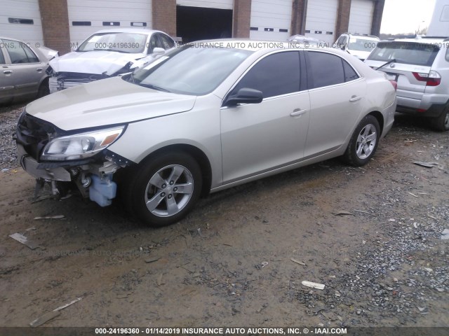 1G11B5SA8DF202338 - 2013 CHEVROLET MALIBU LS GOLD photo 2