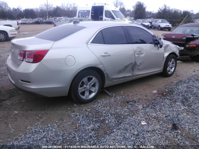 1G11B5SA8DF202338 - 2013 CHEVROLET MALIBU LS GOLD photo 4