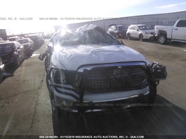 1C6RR7NT4JS120938 - 2018 RAM 1500 LARAMIE WHITE photo 6