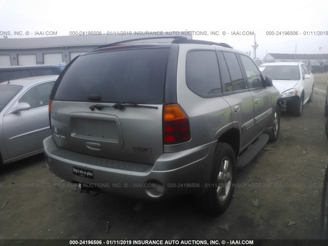 1GKDT13S122380621 - 2002 GMC ENVOY SILVER photo 4