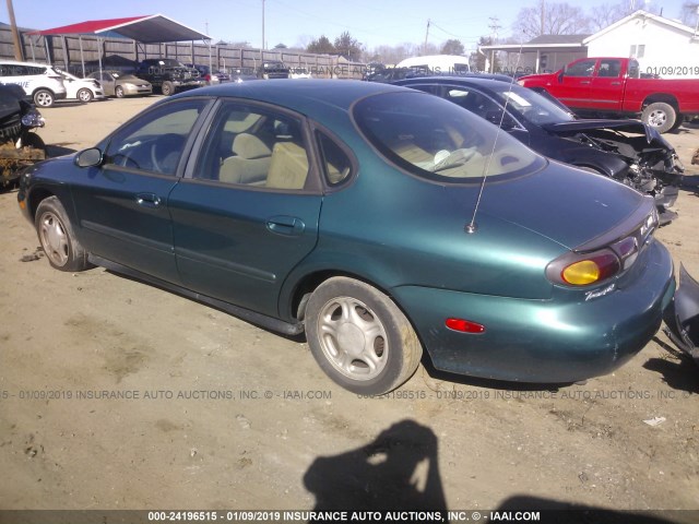 1FALP52U0VA199709 - 1997 FORD TAURUS GL GREEN photo 3