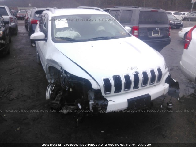 1C4PJMDB5EW218695 - 2014 JEEP CHEROKEE LIMITED WHITE photo 6