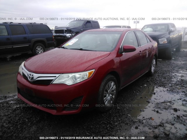4T4BF1FK0CR191116 - 2012 TOYOTA CAMRY SE/LE/XLE 红色 照片 2