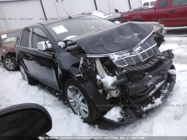 2LMDU88C08BJ32771 - 2008 LINCOLN MKX BLACK photo 1