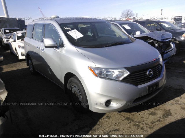 JN8AE2KP1E9105262 - 2014 NISSAN QUEST S/SV/SL/LE SILVER photo 1