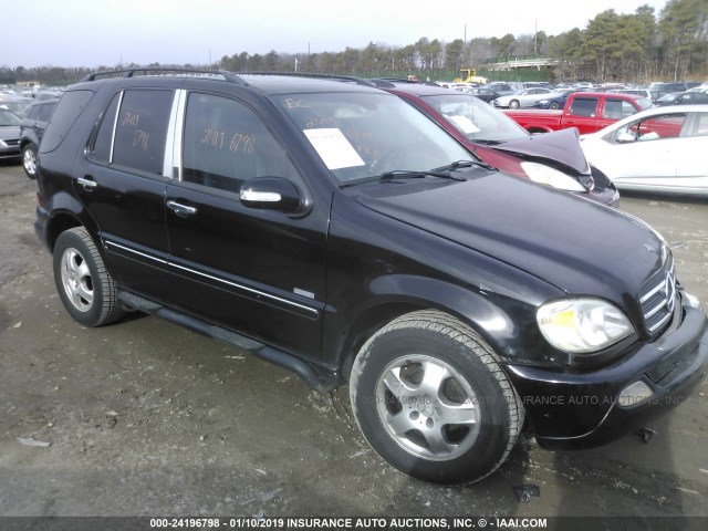 4JGAB57E44A465874 - 2004 MERCEDES-BENZ ML 350 BLACK photo 1