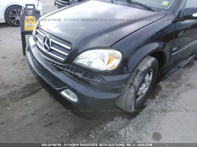 4JGAB57E44A465874 - 2004 MERCEDES-BENZ ML 350 BLACK photo 6