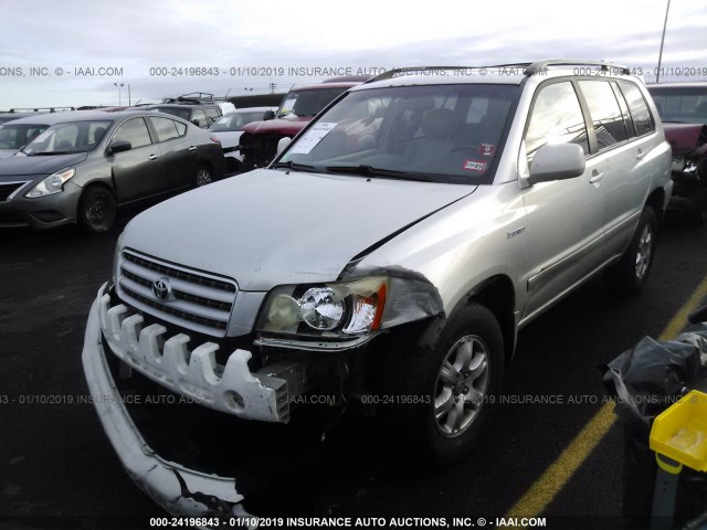 JTEHF21A830151821 - 2003 TOYOTA HIGHLANDER LIMITED SILVER photo 2