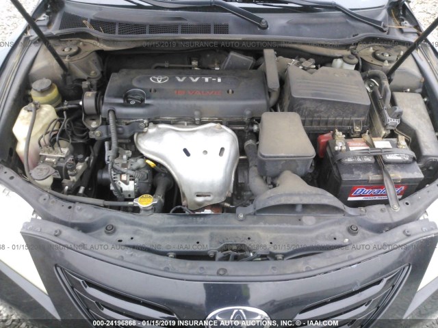 4T1BE46K47U037836 - 2007 TOYOTA CAMRY NEW GENERAT CE/LE/XLE/SE BLACK photo 10