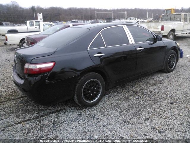 4T1BE46K47U037836 - 2007 TOYOTA CAMRY NEW GENERAT CE/LE/XLE/SE BLACK photo 4