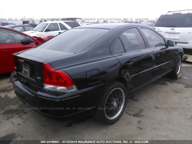 YV1RS592282674017 - 2008 VOLVO S60 2.5T BLACK photo 4