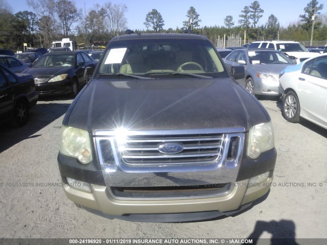 1FMEU74E78UA58079 - 2008 FORD EXPLORER EDDIE BAUER BROWN photo 6