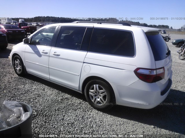 5FNRL38776B034710 - 2006 HONDA ODYSSEY EXL WHITE photo 3