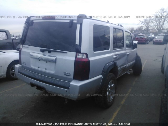 1J8HG58296C139688 - 2006 JEEP COMMANDER LIMITED GRAY photo 4