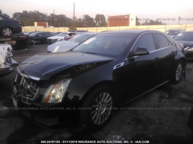 1G6DE5E5XC0110663 - 2012 CADILLAC CTS LUXURY COLLECTION BLACK photo 2