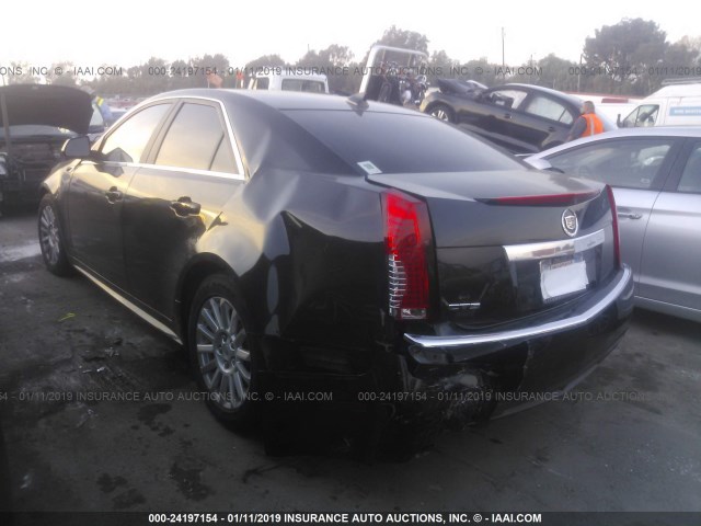 1G6DE5E5XC0110663 - 2012 CADILLAC CTS LUXURY COLLECTION BLACK photo 3