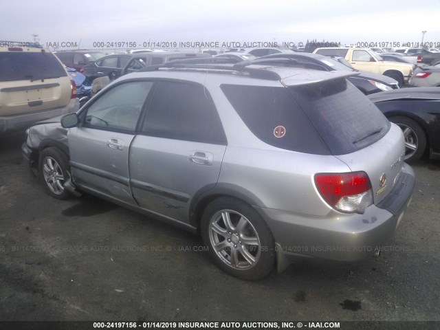 JF1GG68585H804459 - 2005 SUBARU IMPREZA OUTBACK SPORT/OUTBACK SPC SILVER photo 3