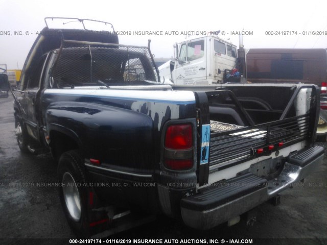 1B7MC36C2RS618854 - 1994 DODGE RAM 3500 BLUE photo 3