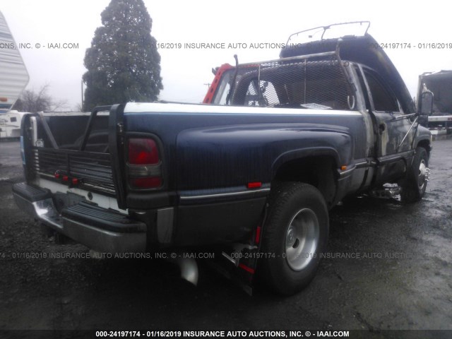 1B7MC36C2RS618854 - 1994 DODGE RAM 3500 BLUE photo 4