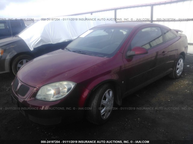 1G2AL15F677248077 - 2007 PONTIAC G5 RED photo 2