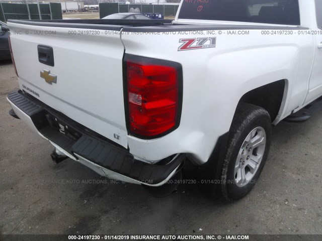 1GCVKREC8GZ282854 - 2016 CHEVROLET SILVERADO K1500 LT WHITE photo 6