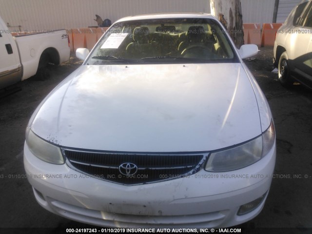 2T1CG22PXYC371215 - 2000 TOYOTA CAMRY SOLARA SE WHITE photo 6