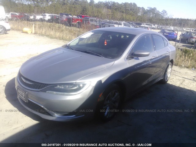 1C3CCCAB3FN700892 - 2015 CHRYSLER 200 LIMITED SILVER photo 2