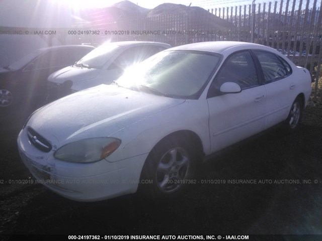 1FAFP55U43G261986 - 2003 FORD TAURUS SES WHITE photo 2