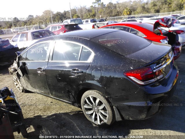 2HGFB2F97FH539789 - 2015 HONDA CIVIC EXL BLACK photo 3