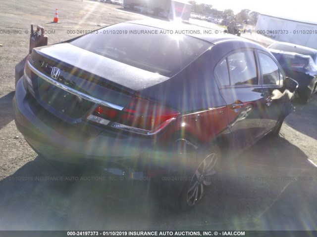 2HGFB2F97FH539789 - 2015 HONDA CIVIC EXL BLACK photo 4