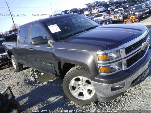 3GCUKREC6EG269948 - 2014 CHEVROLET SILVERADO K1500 LT GRAY photo 1