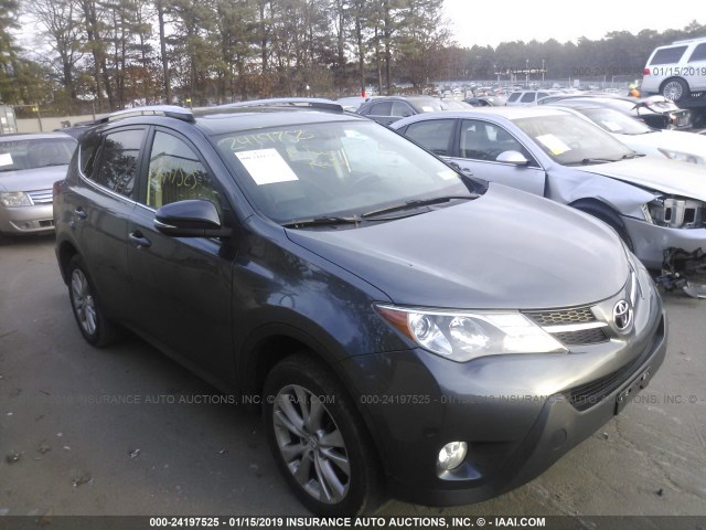 JTMDFREV1EJ006450 - 2014 TOYOTA RAV4 LIMITED GRAY photo 1