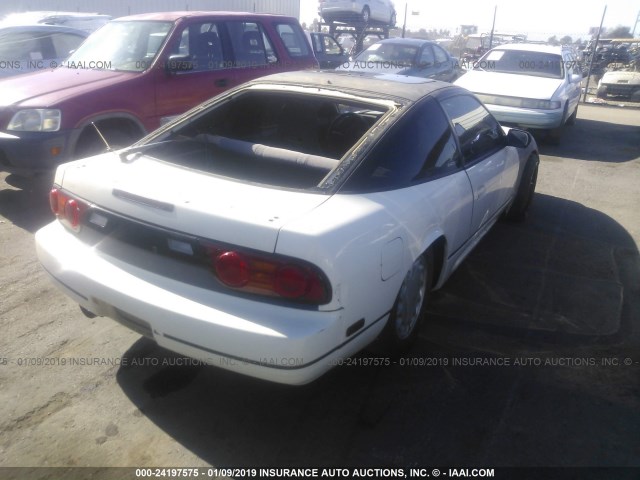 JN1HS36P7LW137041 - 1990 NISSAN 240SX SE WHITE photo 4