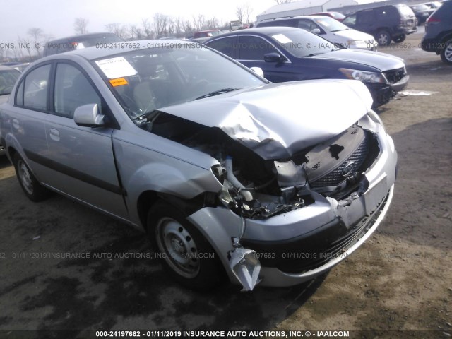 KNADE223096463141 - 2009 KIA RIO LX/SX SILVER photo 1