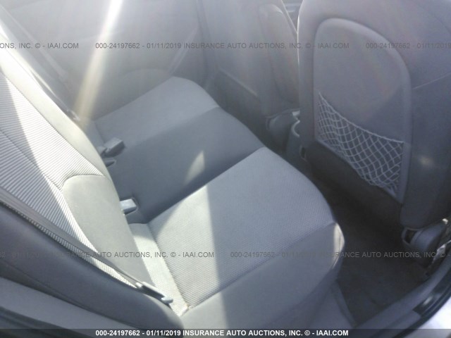 KNADE223096463141 - 2009 KIA RIO LX/SX SILVER photo 8