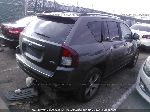 1C4NJDEB9GD653806 - 2016 JEEP COMPASS LATITUDE GRAY photo 4