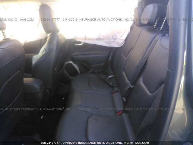 ZACCJADTXGPE08336 - 2016 JEEP RENEGADE LIMITED GRAY photo 8