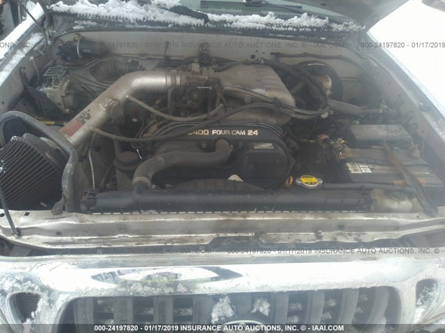 5TEHN72N43Z208294 - 2003 TOYOTA TACOMA DOUBLE CAB 银色 照片 10