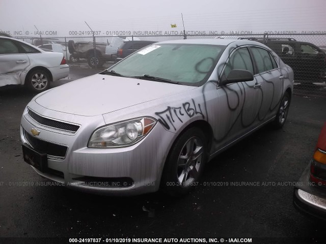 1G1ZA5E08CF281436 - 2012 CHEVROLET MALIBU LS SILVER photo 2