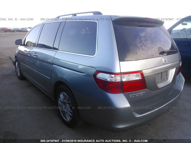 5FNRL38696B114842 - 2006 HONDA ODYSSEY EXL GRAY photo 3