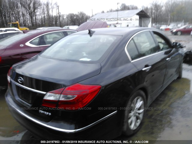 KMHGC4DD6DU230260 - 2013 HYUNDAI GENESIS 3.8L BLACK photo 4