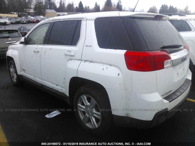 2GKALMEK1E6117781 - 2014 GMC TERRAIN SLE WHITE photo 3