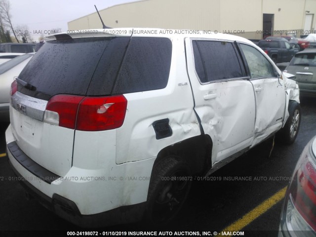 2GKALMEK1E6117781 - 2014 GMC TERRAIN SLE WHITE photo 4