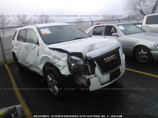 2GKALMEK1E6117781 - 2014 GMC TERRAIN SLE WHITE photo 6