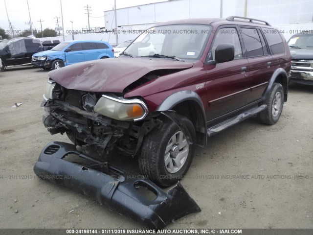 JA4LS31RX3J015877 - 2003 MITSUBISHI MONTERO SPORT XLS RED photo 2