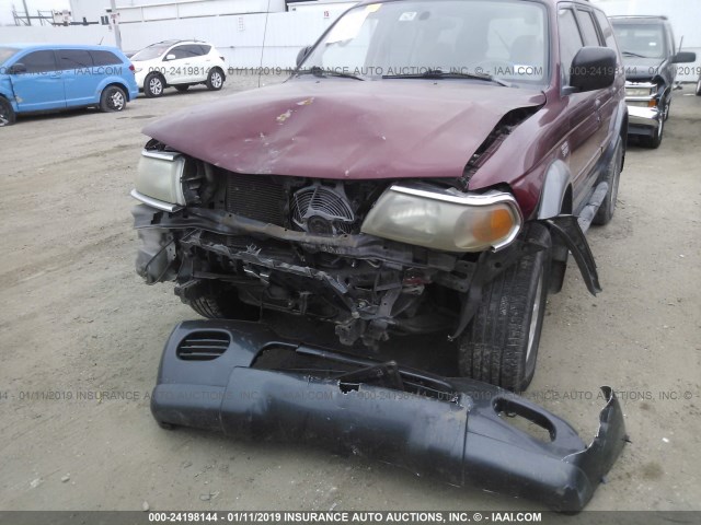 JA4LS31RX3J015877 - 2003 MITSUBISHI MONTERO SPORT XLS RED photo 6